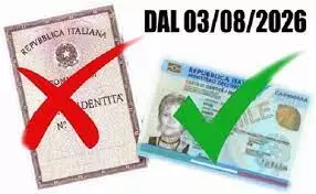 Carte di identità cartacee non più valide dal 03/08/2026